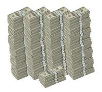 Scratch Cash Dollars Box MILLION- 10 000 Faux Billets Old Style de $ 100, Fac-Similaire Dollars, Taille Réelle