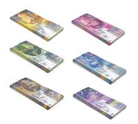 Scratch Cash Mini Bundle Francs Suisses Huitième Série Argent pour Jouer - 6 clubs 25 x 10, 20, 50, 100, 200 et 1000 (taille réduite à 66%)