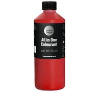 Scratch Doctor Colorant pour cuir tout en un pour réparation de canapés, sièges de voiture, chaussures (rouge vif, 1 litre)