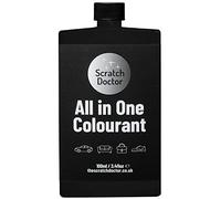 Scratch Doctor Colorant pour cuir tout en un pour réparer les canapés, sièges de voiture, chaussures (Noir, 100 ml)
