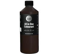 Scratch Doctor Colorant tout-en-un pour cuir - Peinture de réparation autocollante pour meubles, canapés, sièges de voiture (marron chocolat, 1 litre)