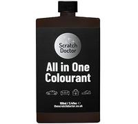 Scratch Doctor Colorant tout-en-un pour cuir - Peinture de réparation autocollante pour meubles, canapés, sièges de voiture (marron chocolat, 100 ml)