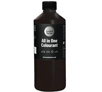 Scratch Doctor Colorant tout-en-un pour cuir - Peinture de réparation pour meubles, canapés, sièges de voiture (marron foncé, 500 ml)