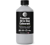 Scratch Doctor Colorant tout-en-un pour cuir - Peinture de réparation pour meubles, canapés, sièges de voiture (gris clair, 500 ml)