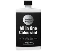 Scratch Doctor Colorant tout en un pour cuir réparateur de couleur pour canapés, sièges de voiture, chaussures (Blanc, 100 ml)
