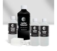 Scratch Doctor Kit de retouche complet pour cuir Restaurer et changer la couleur des meubles, canapés, sièges de voiture et plus encore (noir, 1000 ml)