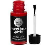 Scratch Doctor Peinture de retouche émail 15 ml à séchage facile et rapide, adaptée pour les appareils de cuisine, salle de bain, métal, radiateur, réfrigérateur, douche, évier (rouge)