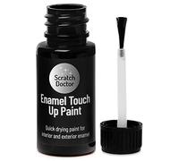 Scratch Doctor Peinture de retouche émail 15 ml à séchage facile et rapide, adaptée pour les appareils de cuisine, salle de bain, métal, radiateur, réfrigérateur, douche, évier (Noir)