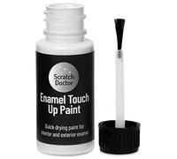 Scratch Doctor Peinture de retouche émail 15 ml à séchage facile et rapide pour appareils de cuisine, salle de bain, métal, radiateur, réfrigérateur, douche, évier (blanc)