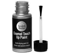 Scratch Doctor Peinture de Retouche Émail 15ml Séchage Facile et Rapide Convient aux Appareils de Cuisine, Salle de Bain, Métal, Radiateur, Réfrigérateur, Douche, Évier (Argent)