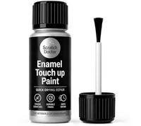 Scratch Doctor Peinture de retouche en émail à séchage rapide et facile pour appareils de cuisine, salle de bain, métal, radiateurs, réfrigérateurs, douches, éviers (argent) 15 ml