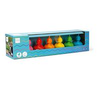 Scratch Ducks - Jeu de pêche aux Canards - 6 Canards et 2 Cannes à pêche - Couleurs Arc-en-Ciel - Jeu pour Enfants, intérieur et extérieur