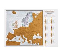 Scratch Europe - Grattez l'Europe Carte: grattez les endroits dans lesquels vous avez voyagé!