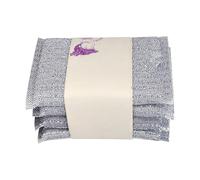 Scratch Free Metal Scurbber - Ensemble De 4 Aides De Nettoyage En Mailles En Tricot, Ustensiles De Cuisine Lourds Commerciaux, Tissu D'essai D'ustensile, Éponge De Cuisine Non Abrasive | Aide À Nettoy