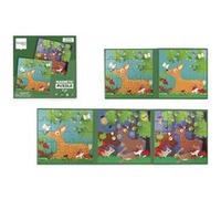 Puzzle magnétique sur la route des animaux de la forêt