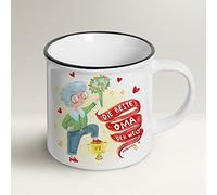 Scratch Lover - Mug Lover - Die beste Oma der Welt - Tasse mit Umschlag und Grußkarte und Organza-Säckchen. (DEUTSCH) - Geschenkidee für Oma - Keramik - Runde - 300 ml