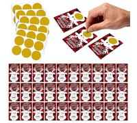 Scratch Off Cards - 36 Piece Merry Christmas Toy, Fun Playing Tabletop Cards, Interactive Game for Children Boys Teens Couples Parents, Portable Entertainment for Travel Outdoor Camping Beach