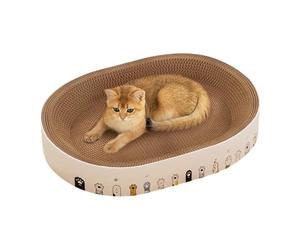Scratch Pad Resting Playground Mat Ergonomic Board with Texture, Natural Sisal Scraper, Compact Furniture Protector with Flat Style, Sleep Support for Indoor Floor