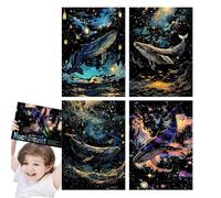 Scratch Painting for Adults, Boys Sketch Art Paper A4 Scratch Painting Craft Kit | Rainbow Painting Paper pour Filles Garçons Adultes