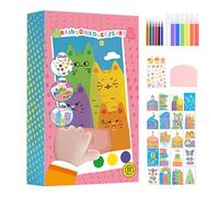 Scratch Paper Art Ensemble pour Les - Fis de Dessin Arc-en-, kit d'artisanat créatif | Activité à gratter colorée pour Les Voyages, la fête à Domicile, Les Cadeaux d'anniversaire, l'