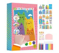 Scratch Paper Art - Kit de bricolage éducatif coloré - Matériaux créatifs pour tableau à gratter - Pour voyager en famille et entre amis - Kit d'art amusant pour la maison, les fêtes, Pâques, la