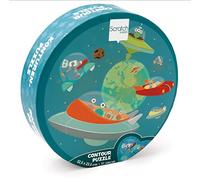 Scratch Puzzle Compact 31pcs: Contour Puzzle/Espace 32,6x23,5cm, en boîte Forme 16x16x4cm, 3+
