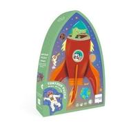 Scratch- Shape Puzzle de l'espace, pour Enfants à partir de 4 Ans, 60 pièces, 276181131, Violet