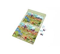 Scratch - Puzzle magnétique 2-en-1 Découverte Dinos, 80 pièces, Jeu éducatif d’Observation et de Voyage pour Enfants dès 4 Ans