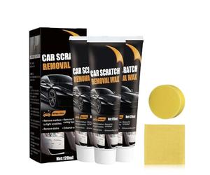 Scratch Removal Wax,120 ML Polish Voiture,Efface Rayure Profonde Voiture,Rénovateur de Peinture - Carrosserie Éclatante - Protection Durable (3 Pcs)