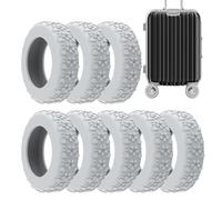 Scratch Resistant Suitcase Wheel Covers, Protective Cover for Wheels, Weatherproof Suitcase Wheel Protectors, Protective Travel Luggage Accessories 1.97-2.56" for Suitcase (Pink, Blue, Black, Gray),