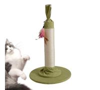 Scratch with Cat Scratch, Cat Scratch Pole, Poles de griffage sur une corde en sisal pour chats intérieurs, un grand poteau de griffage robuste, grattoir à chat de 21 pouces avec base de couche