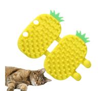 Scratcher Chat Auto-Carrier,Scratcher de Chat Auto-Soin | Grattoir à Visage de Chat Design Ananas - Grosseurs de Coin Mural de Chat, Brosse à gratter Visage Souple Visage, Jouet Interactif pour Chat