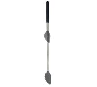 Scratcher du dos extensible - Brosse en silicone Télescopage du corps outils de massage portable avec poignée en acier inoxydable, épurateur pour adultes