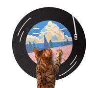 Scratcher, Rotatable Wall Mounted Scratch Pad for Furniture Protection, 360 Degree Rotating Design Feature, Scratching Board for Indoor Cats Living Room Bedroom Balcony Furniture
