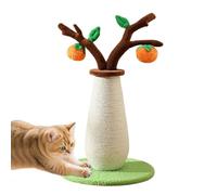 Scratching Post - 22 pouces Cats Tree Scratcher, Persimmon Design Furniture Protector | Jouet de soulagement du stress avec une perche durable pour l'escalade de l'entraînement mental stimulation ment