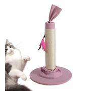 Scratching Post, Candy Design Tall Scratcher for Indoor Cats, 53cm/21inches Sturdy Large Scratch Pole with Fabric Covering Base, Durable Cat Scratcher for Kittens and Adult Cats, Safe for Cat