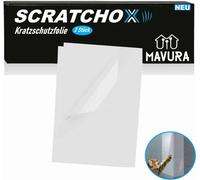SCRATCHOX ScratchProtector Protection anti-rayures Meuble Film anti-rayures Tapis anti-rayures Canapé Porte Mur Autocollant Chat [lot de 2] MAVURA