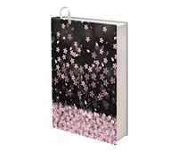 SCRAWLGOD Housse de livre extensible avec imprimé fleurs de cerisier : s'adapte à la plupart des manuels à couverture rigide jusqu'à 22,9 x 27,9 cm. Protecteur de livre d'école en tissu lavable facile