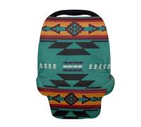 SCRAWLGOD Housses de siège auto pour bébés - Imprimé Navajo américain - Pour garçons et filles - Multi-usage - Pour allaitement