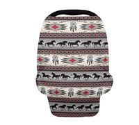 SCRAWLGOD Housses de siège de voiture pour bébés - Imprimé aztèque indien - Coupe-vent - Cadeau de douche pour nouveau-né