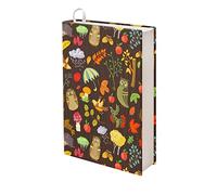 SCRAWLGOD Lot de 1 couverture de livre champignon. Meilleures vestes de manuels Jumbo de 22,9 x 27,9 cm pour la rentrée scolaire. Extensibles pour s'adapter à la plupart des grands livres à couverture