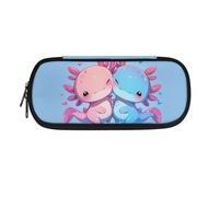 SCRAWLGOD Trousse à crayons pour filles - Trousse à crayons pour enfants, Adorable Axolotl., Taille unique, Trousse de maquillage