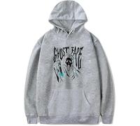 Scream 7 Ghostface Sweat à capuche Horreur Movie Hiver Mode Unisexe Décontracté Manches longues Streetwear Sweatshirts Top, gris, XS