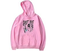Scream 7 Ghostface Sweat à capuche Horreur Movie Hiver Mode Unisexe Décontracté Manches longues Streetwear Sweatshirts Top, rose, XS