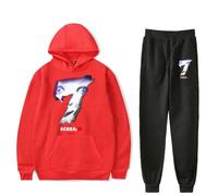 Scream 7 Movie Ghostface Horror Sweat à capuche unisexe effrayant Ensemble sweat et pantalon Slasher Halloween, Rouge, L