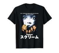 Scream Japanese Movie Poster with Kanji Vintage Horror T-Shirt