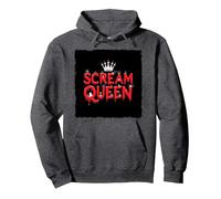Scream Queen : royauté effrayante d'halloween pour Les Fans d'horreur Sweat à Capuche, Unisexe pour Adultes, Chiné Foncé, XXL