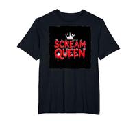 Scream Queen : royauté effrayante d'halloween pour Les Fans d'horreur T-Shirt, Homme Grandes Tailles, Noir, 5X Tall