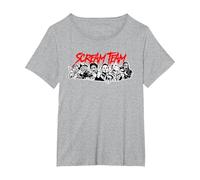 Scream Team, Films d'horreur T-Shirt, Femme Grandes Tailles, Gris Chiné, 5X