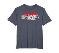 Scream Team, Films d'horreur T-Shirt, Homme Grandes Tailles, Bleu Chiné, 5X Tall